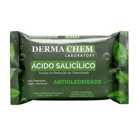 Lenços Umedecidos 25un Demaquilante Antioleosidade Dermachem Imagem de Lenços Umedecidos 25un Demaquilante Antioleosidade Dermachem