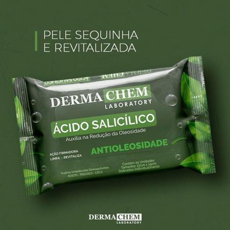 Lenços Umedecidos 25un Demaquilante Antioleosidade Dermachem Imagem de Lenços Umedecidos 25un Demaquilante Antioleosidade Dermachem