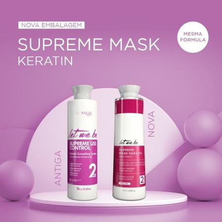 Imagem de Let Me Be Kit Escova Progressiva Supreme Mask Keratin 2x1 L