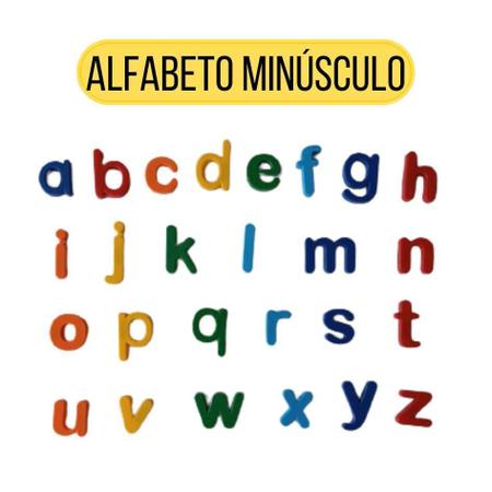 Letras e Números Magnéticos - Alfabeto Infantil Imã - Cores Sortidas - 3cm x 2cm - Fenícia Imagem de Letras e Números Magnéticos - Alfabeto Infantil Imã - Cores Sortidas - 3cm x 2cm