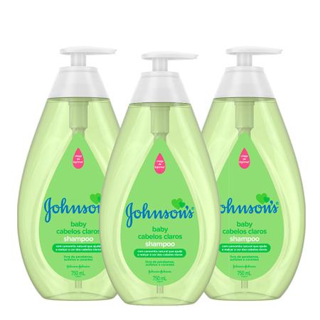 Imagem de Leve 3 Shampoos para Cabelos Claros Johnson Baby