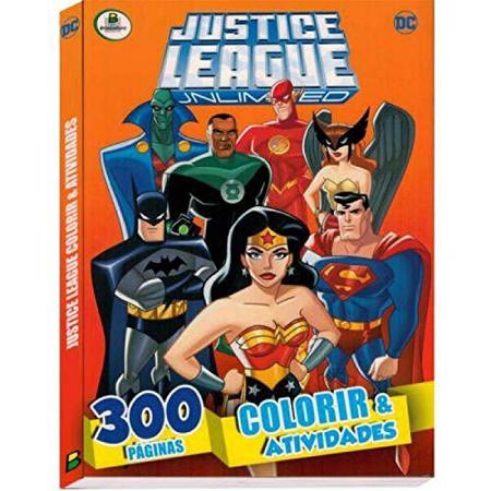Imagem de Liga da Justiça - 300 Páginas para  Colorir e Atividades - Brasileitura
