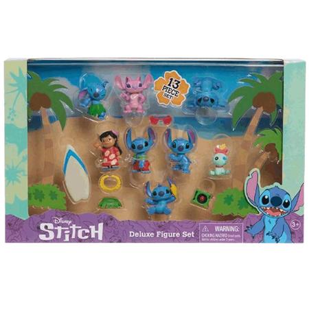 Imagem de Lilo e Stitch Pack Set Deluxe com 8 Bonecos e Acessórios