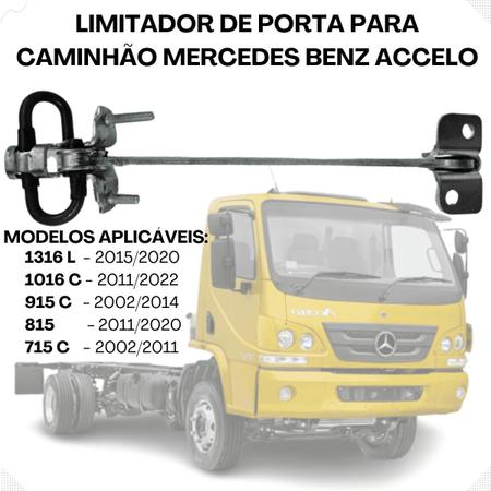 Imagem de Limitador Da Porta Esquerda Caminhão Mercedes Benz Accelo 715c 915c 1016