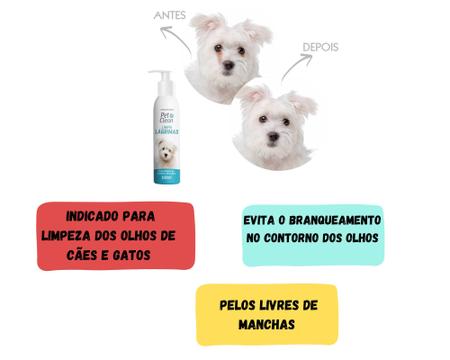 Imagem de Limpa lagrimas Acida Cachorro Pet Clean 100 ml