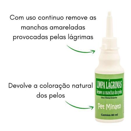 Imagem de Limpa Lágrimas Loção Para Higiene Olhos Cães E Gatos 80 ml Pet Minato