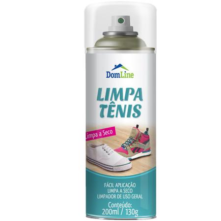 Imagem de Limpa Tênis em Aerossol DomLine 200ml. Espuma que limpa, desengraxa e elimina a sujeira.