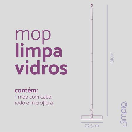 Imagem de Limpa vidros 2 em 1 com cabo extensivel - simplo