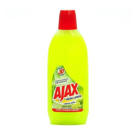 Imagem de Limpador Ajax Fresh Lemon 500Ml Kit 10