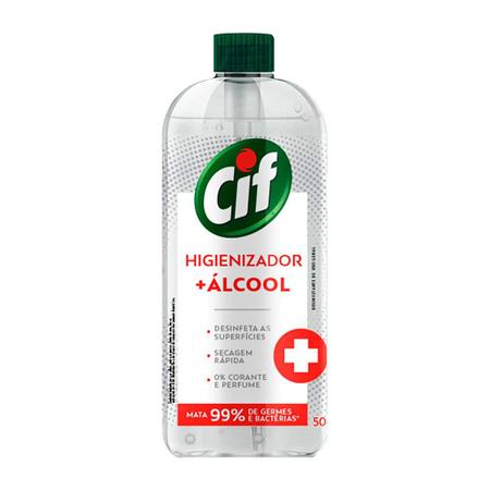 Imagem de Limpador Cif Multiuso Higienizador Álcool Refil 500ml