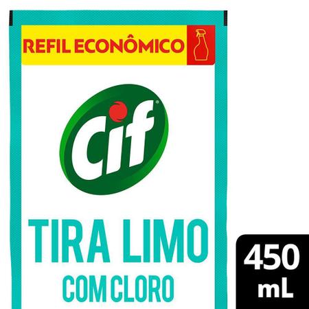Imagem de Limpador Cif Tira Limo Com Cloro 450ml Refil Econômico