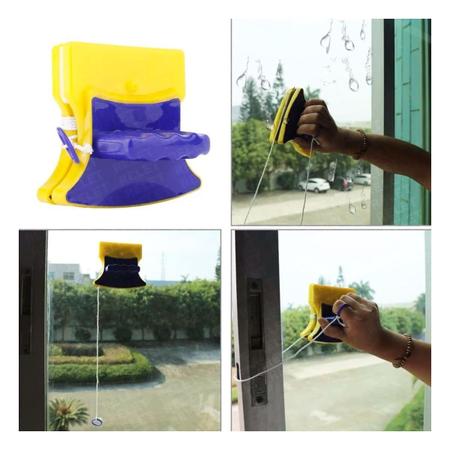 Limpador De Vidro Janela Magnetico Rodo Mágico Dupla Face - Correia Ecom Imagem de Limpador De Vidro Janela Magnetico Rodo Mágico Dupla Face