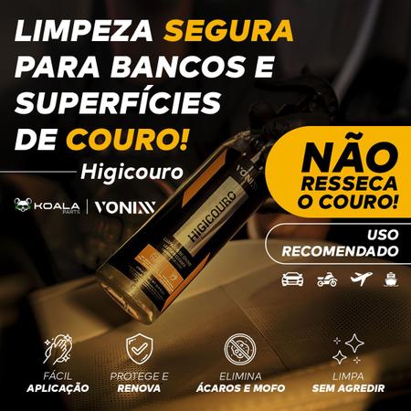 Imagem de Limpador Higienizador de Couro Higicouro 500ml Vonixx