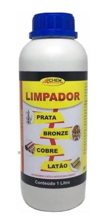 Imagem de Limpador Limpa Prata Bronze Cobre Latão Allchem 1 Litro