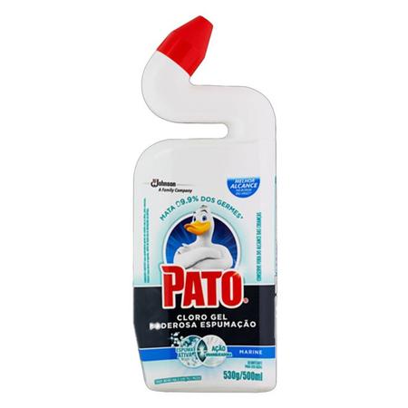 Imagem de Limpador Sanitário Desinfetante Cloro Gel Marine 500ml Pato