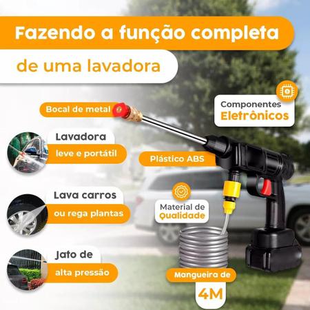 Limpeza eficaz, onde quer que você esteja: Lava Jato Portátil de Alta Pressão Sem Fio - JP Utilidades Imagem de Limpeza eficaz, onde quer que você esteja: Lava Jato Portátil de Alta Pressão Sem Fio