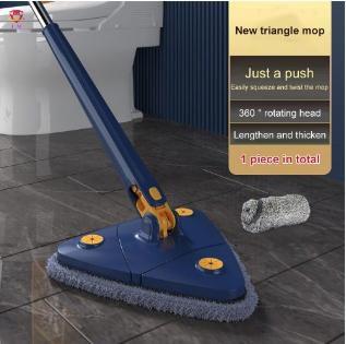 Limpador e Esfregão Triangular Mop Ajustável Giratório Vortex 360° + 2  Refil – Minha loja