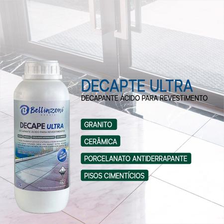 Imagem de Limpeza Profunda Decapante Ultra Pisos Granito 1l Kit 3