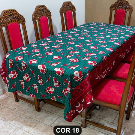 Imagem de Lindíssima Toalha de Mesa Natalina 4 Lugares 1,50m x 1,40m Oxford Estampado