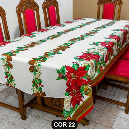 Imagem de Lindíssima Toalha de Mesa Natalina 4 Lugares 1,50m x 1,40m Oxford Estampado