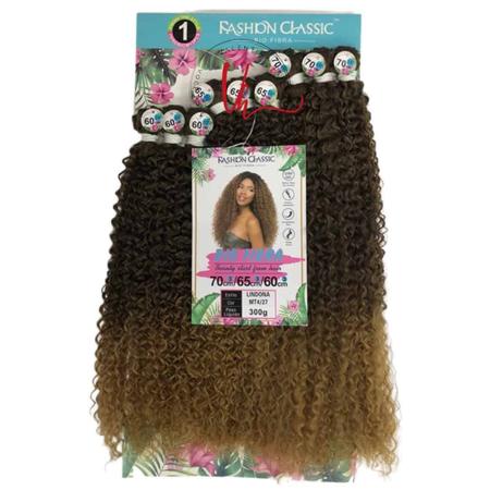 Cabelo Cacheado Bio Fibra Lindona Fashion Classic Cor MT1B/30 - Mega Hair -  Magazine Luiza