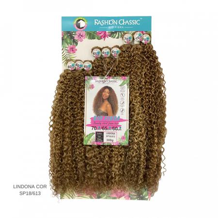 Cabelo Cacheado Bio Fibra Lindona Fashion Classic Cor MT1B/30 - Mega Hair -  Magazine Luiza