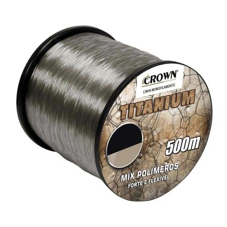 Imagem de Linha crown monofilamento titanium - 500m