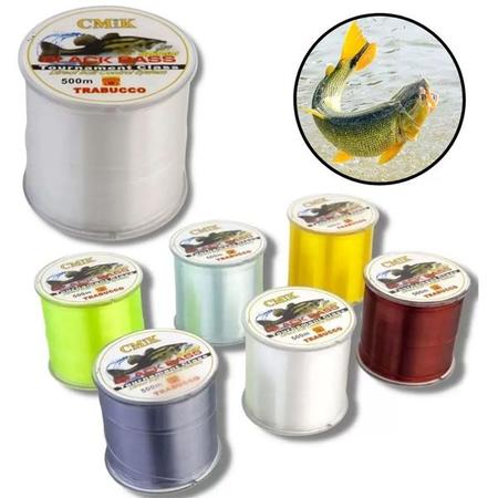 Imagem de Linha de Pesca Monofilamento 500m Nylon Carretel CMiK 0.20mm