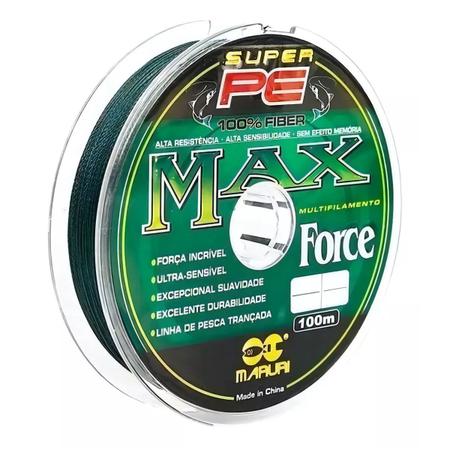 Imagem de Linha De Pesca Multifilamento 100m Max Force 4 Fios 0,60mm 70lb