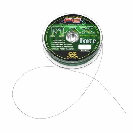 Imagem de Linha De Pesca Multifilamento 100m Max Force 4 Fios 0,60mm 70lb