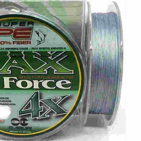 Imagem de Linha De Pesca Multifilamento 150m Max Force 4 Fios 0,27mm 39lb