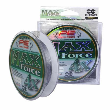 Imagem de Linha De Pesca Multifilamento 150m Max Force 4 Fios 0,27mm 39lb