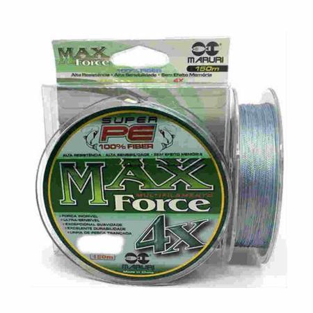 Imagem de Linha De Pesca Multifilamento 150m Max Force 4 Fios 0,27mm 39lb