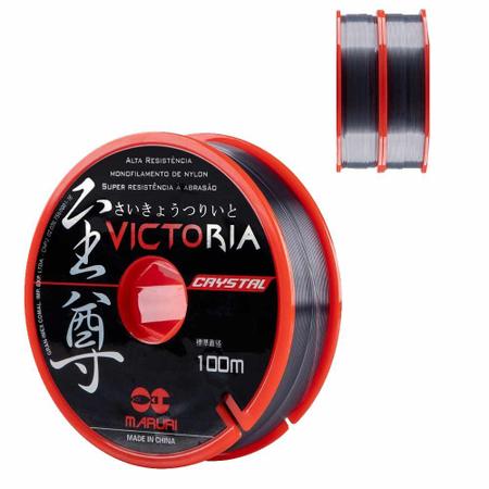 Imagem de Linha de Pesca Nylon Victoria Cinza 0,30mm 17lbs 1000 metros