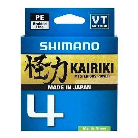 Imagem de Linha de Pesca Shimano Kairiki 4 LDM54TE Multifilamento 4 Fios Verde Limão 0,280mm 40lb 150m