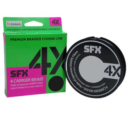 Linha De Pesca Sufix SFX Braid 4X Multifilamento PE5.0 0,370mm