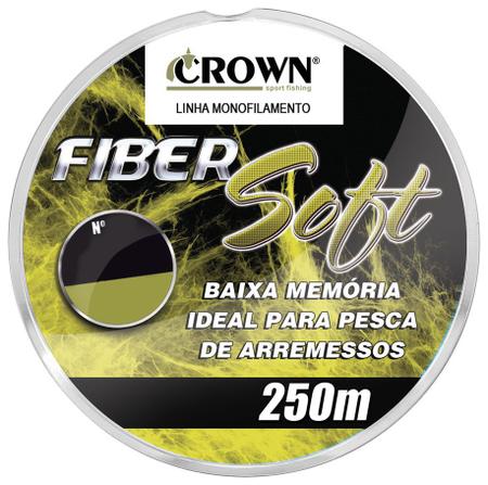 Imagem de Linha Monofilamento Crown Fiber Soft 0,40mm 32lb/14,49kg - 250 Metros 