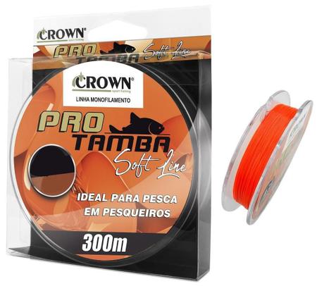 Imagem de Linha Monofilamento Crown Pro Tamba Soft Orange 10Kg 300M