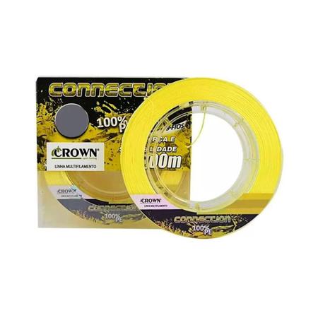 Imagem de Linha Multifilamento Connection 9x Yellow 150 metros - Crown 0,16mm