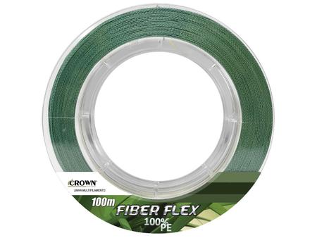 Imagem de Linha Multifilamento Crown Fiber Flex 4x Verde 0,16mm 18Lbs - 100 Metros