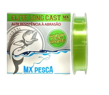 Linha Mx Pesca 0,38mm 38lb 300m Elite Long Cast Monofilamento + Escolha a  Cor - Linha de pesca - Magazine Luiza