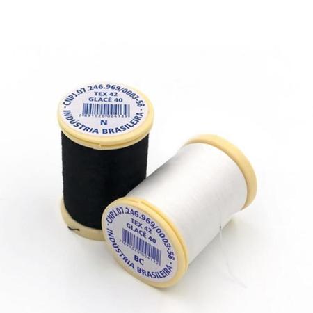 Linha Para Costura Glacê 30 Branca - 20 Carretéis De 150M - Glace Imagem de Linha Para Costura Glacê 30 Branca - 20 Carretéis De 150M