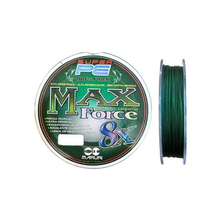 Imagem de Linha Pesca Maruri Max Force 8X Multifilamento Verde Musgo 300m 0.18mm 22 Lbs