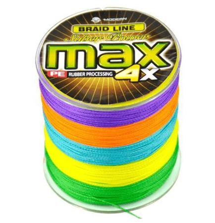 Linha Multifilamento Max 500 Metros - Colorida Cor Muda De 1m Em