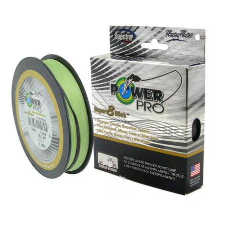 Imagem de Linha Pesca Multifilamento Power Pro Super 8 Slick 150yds 0.43mm 80 Lbs Verde