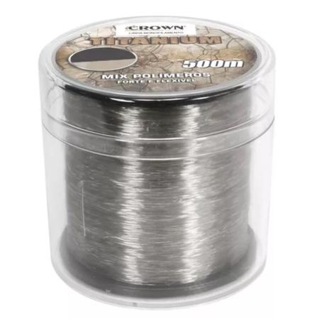 Imagem de Linha Pesca Titanium Crown 0,30mm 500m Monofilamento 17lb