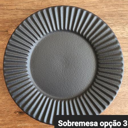 Imagem de Linha Pietra Nera Porto Brasil - Pratos raso/fundo/sobremesa