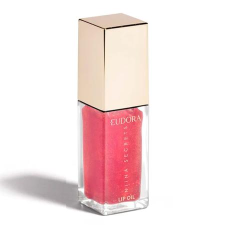 Lip Oil Eudora Shine Flowers Rosa Silvestre Niina Secrets Imagem de Lip Oil Eudora Shine Flowers Rosa Silvestre Niina Secrets