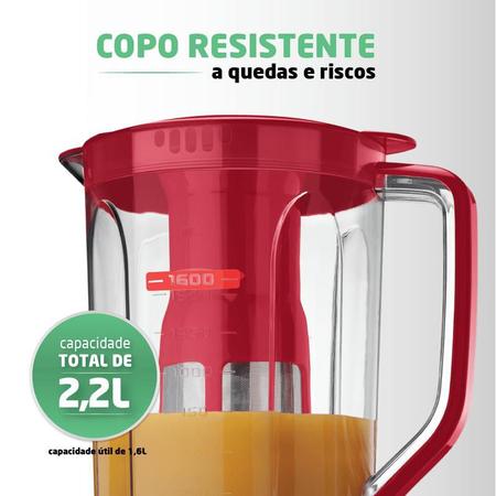 Imagem de Liquidificador 2,2L L99-FR Mondial 110V Com Filtro Turbo 1528-05