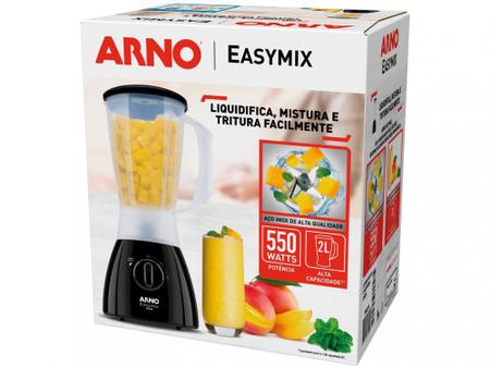 Imagem de Liquidificador Arno Easymix Preto 2 Velocidades - 550W